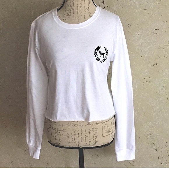 NWT PINK Victoria’s Secret Tee Top New With Tag RARE - Picture 2 of 7